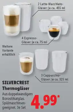 Lidl SILVERCREST Thermogläser Angebot