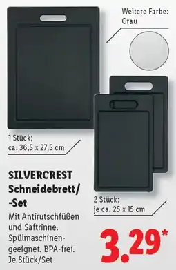 Lidl SILVERCREST Schneidebrett/ -Set Angebot