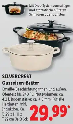 Lidl SILVERCREST Gusseisen-Bräter Angebot