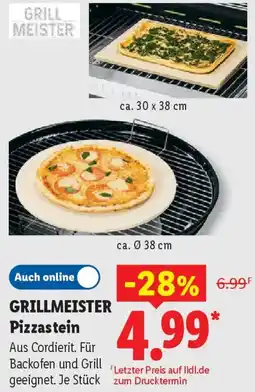 Lidl GRILLMEISTER Pizzastein Angebot