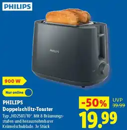 Lidl PHILIPS Doppelschlitz-Toaster Angebot
