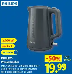 Lidl PHILIPS Wasserkocher Angebot