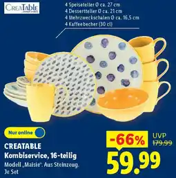 Lidl CREATABLE Kombiservice, 16-teilig Angebot