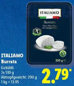 Lidl ITALIAMO Burrata Angebot