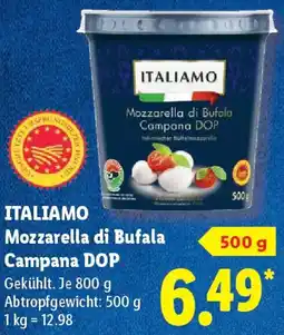 Lidl ITALIAMO Mozzarella di Bufala Campana DOP Angebot