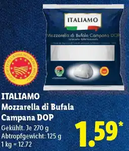 Lidl ITALIAMO Mozzarella di Bufala Campana DOP Angebot