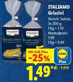 Lidl ITALIAMO Grissini Angebot