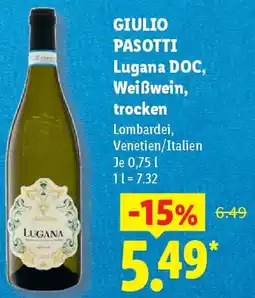 Lidl GIULIO PASOTTI Lugana DOC, Weißwein, trocken Angebot