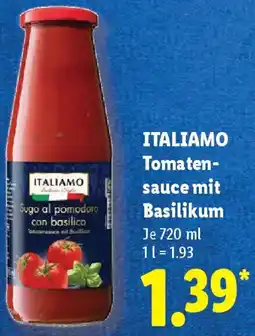 Lidl ITALIAMO Tomatensauce mit Basilikum Angebot