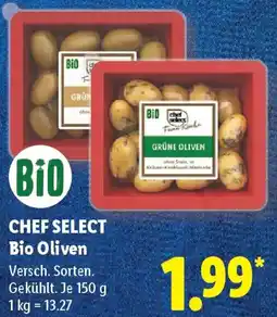 Lidl CHEF SELECT Bio Oliven Angebot