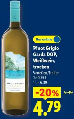 Lidl Pinot Grigio Garda DOP, Weißwein, trocken Angebot