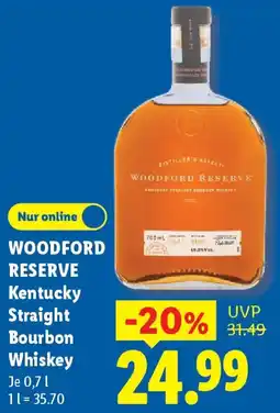 Lidl WOODFORD RESERVE Kentucky Straight Bourbon Whiskey Angebot