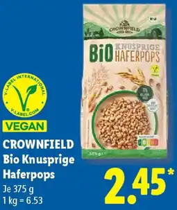 Lidl CROWNFIELD Bio Knusprige Haferpops Angebot