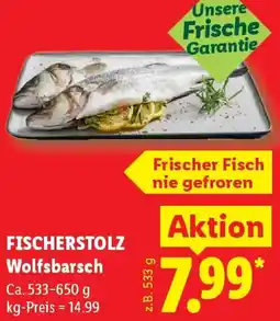 Lidl FISCHERSTOLZ Wolfsbarsch Angebot