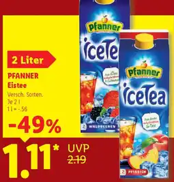 Lidl PFANNER Eistee Angebot