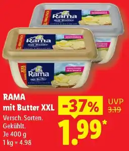 Lidl RAMA mit Butter XXL Angebot