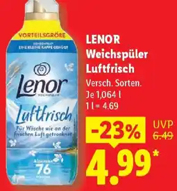 Lidl LENOR Weichspüler Luftfrisch Angebot