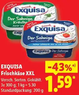 Lidl EXQUISA Frischkäse XXL Angebot