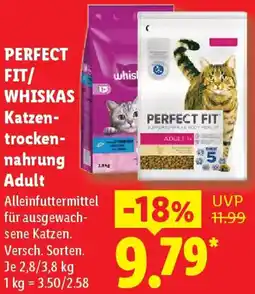 Lidl PERFECT FIT/ WHISKAS Katzentrockennahrung Adult Angebot