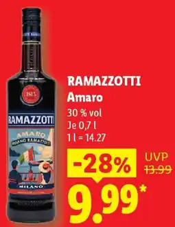 Lidl RAMAZZOTTI Amaro Angebot