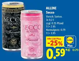Lidl ALLINI Secco Angebot