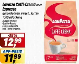 Simmel Lavazza Caffè Crema oder Espresso Angebot