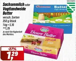 Simmel Sachsenmilch oder Vogtlandweide Butter Angebot