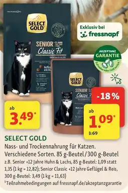 Fressnapf Select gold Angebot