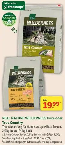 Fressnapf REAL NATURE WILDERNESS Pure oder True Country Angebot