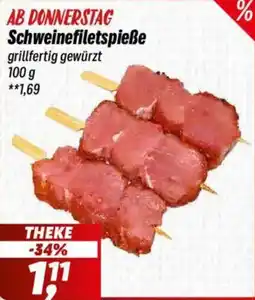 Simmel Schweinefiletspieße Angebot