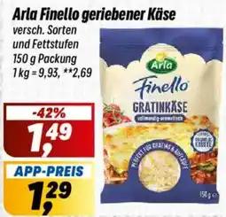 Simmel Arla Finello geriebener Käse Angebot