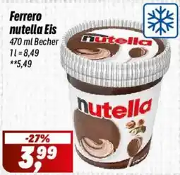 Simmel Ferrero nutella Eis Angebot