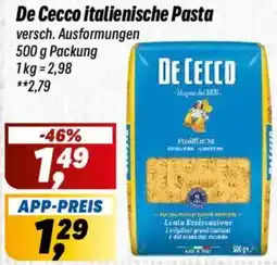 Simmel De Cecco italienische Pasta Angebot