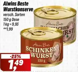 Simmel Alwins Beste Wurstkonserve Angebot