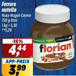 Simmel Ferrero nutella Angebot