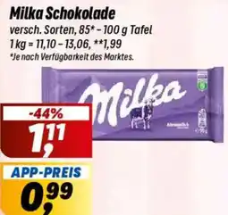 Simmel Milka Schokolade Angebot