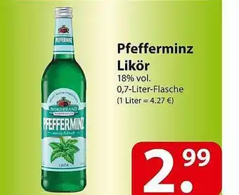 Famila Nord Ost Pfefferminz Likör Angebot