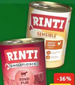 Fressnapf Rinti Hunde Nassnahrung Sensible Angebot