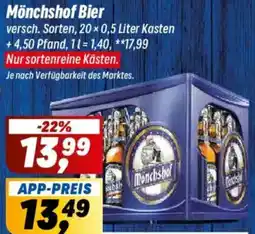 Simmel Mönchshof Bier Angebot