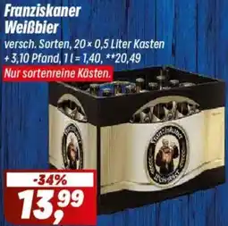Simmel Franziskaner Weißbier Angebot