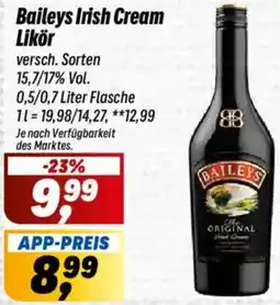 Simmel Baileys Irish Cream Likör Angebot