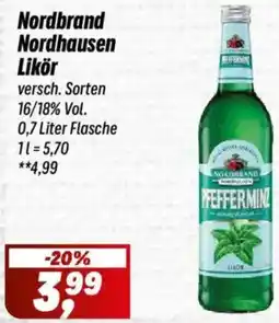 Simmel Nordbrand Nordhausen Likör Angebot