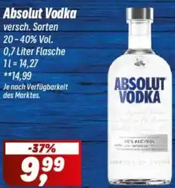Simmel Absolut Vodka Angebot