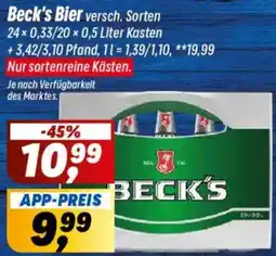 Simmel Beck's Bier Angebot