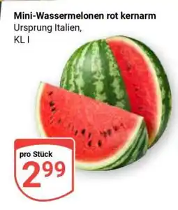 Globus Mini-Wassermelonen rot kernarm Angebot