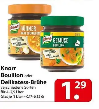 Famila Nord Ost Knorr Bouillon Oder Delikatess Brühe Angebot