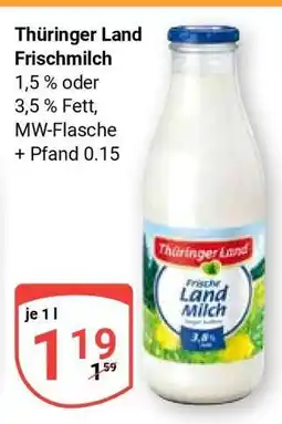Globus Thüringer Land Frischmilch Angebot