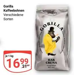 Globus Gorilla Kaffeebohnen Angebot