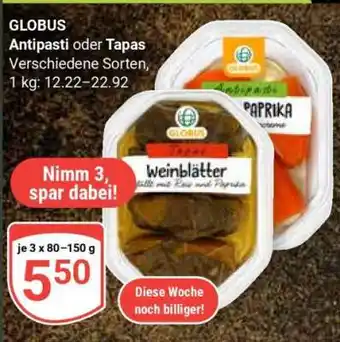 Globus GLOBUS Antipasti oder Tapas Angebot