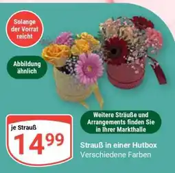 Globus Strauß in einer Hutbox Angebot